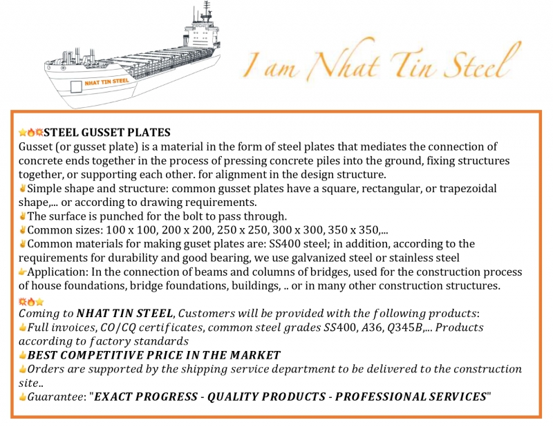STEEL GUSSET PLATES