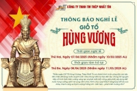 TH&Ocirc;NG B&Aacute;O NGHỈ LỄ GIỖ TỔ H&Ugrave;NG VƯƠNG NG&Agrave;Y 10/3 AL